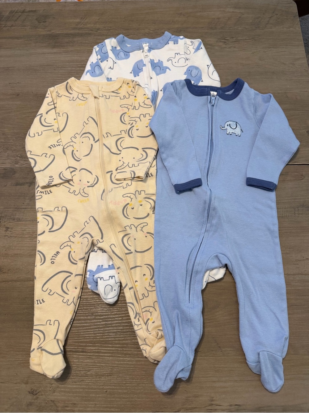 6–9M Baby Elephant Sleeper Bundle – 3 Pc – SuperStar Baby & Little Beginnings